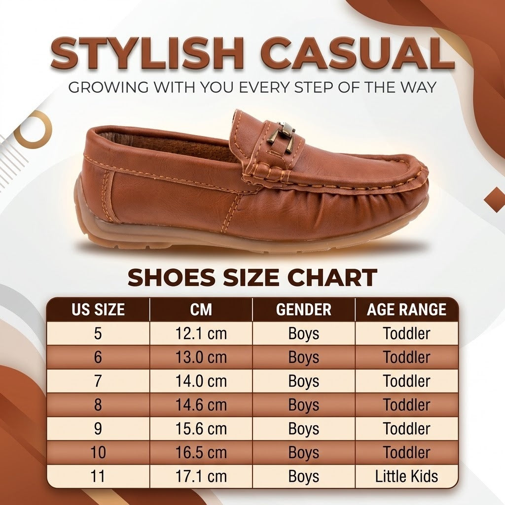 Josmo Boys’ Shoes: Stylish Casual Leatherette Moccasin Driving Loafers ( Toddler / Little Kids)