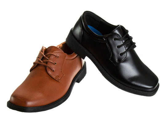 Josmo Boys' Classic Oxford Dress Shoes, Lace-Up Formal School Uniform Shoes (Little Kid / Big Kid)