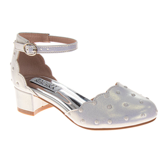 Badgley Mischka Ankle Strap Dress Shoes for Girls Formal Comfort-Fit Special Occasion Style (Little Kids – Big Kids)