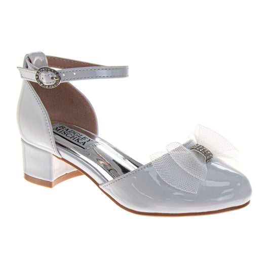 Badgley Mischka Ankle Strap Dress Shoes for Girls - Elegant Formal Special Occasion Style (Little Kids – Big Kids)