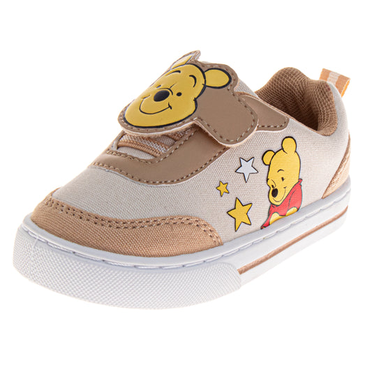 Disney Winnie The Pooh Sneakers Boys Hundred Acre Wood Comfort Fit Casual Wear Durable Sole Easy Closure (Toddler / Big Kid)