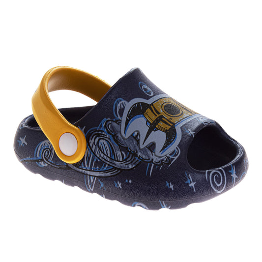 Crayola Kids Graphic Clogs with Heel Strap Lightweight Slip-On Casual Shoes (Toddler)
