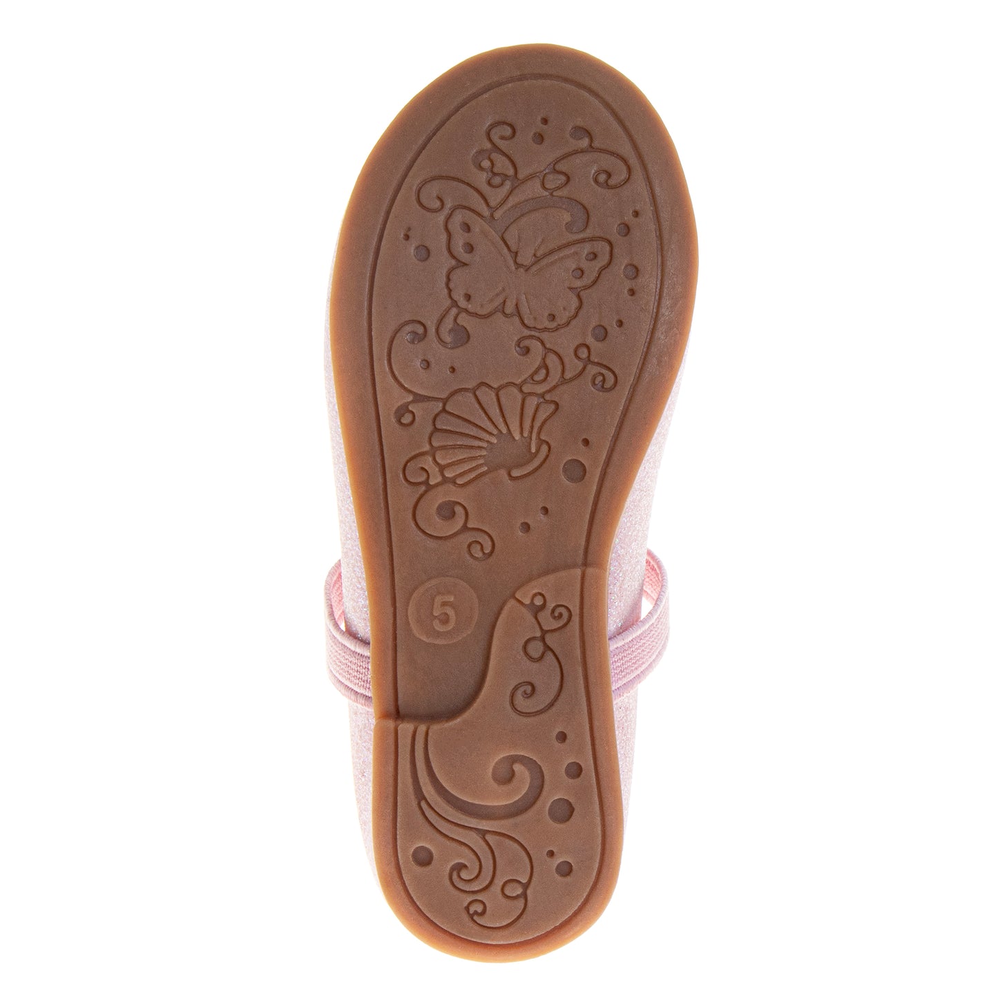 Laura Ashley Mary Jane Flats – Girls Glitter Dress Shoes with Bow Detail (Toddler)