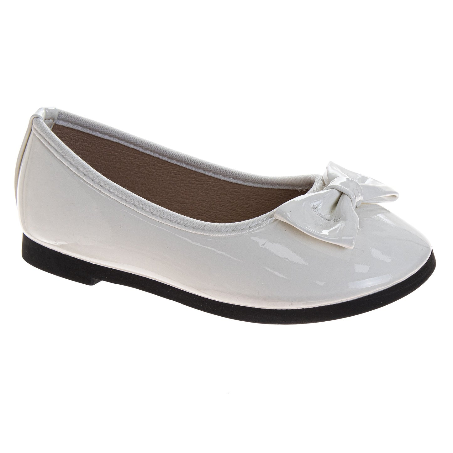 Laura Ashley Mary Jane Flats – Girls Bow Dress Shoes with Strap Closure (Toddler)