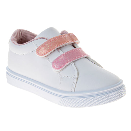 Laura Ashley Casual Sneakers Girls' Hook & Loop Easy On/Off Everyday Wear Stylish Comfort Fit (Toddler / Little Kid)