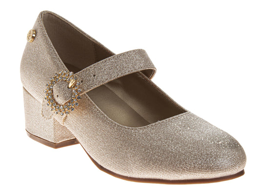 Badgley Mischka Dress Shoes for Girls - Classic Formal Dressy Comfortable Style (Little Kid / Big Kid)