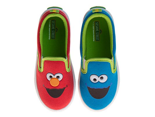Sesame Street Elmo Shoes, Slip On Sneaker for Kids, Indoor Outdoor Bottom, Toddler Size 5 to 11