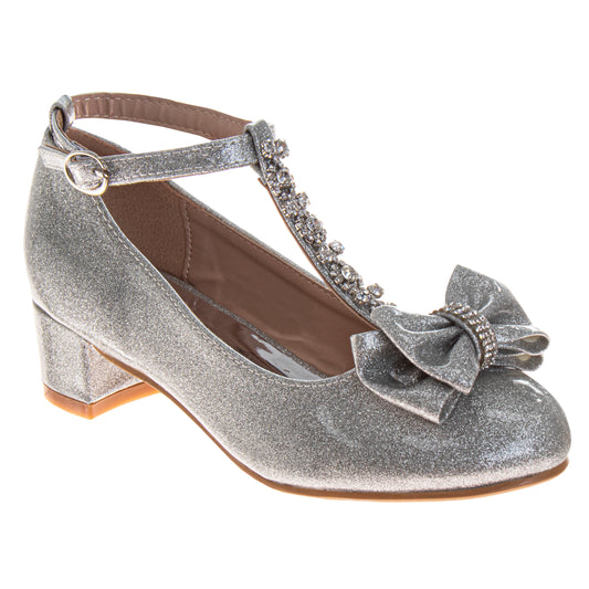 Badgley Mischka Dress Shoes Girls Elegant Sparkle Formal Occasion (Little Kid / Big Kid)