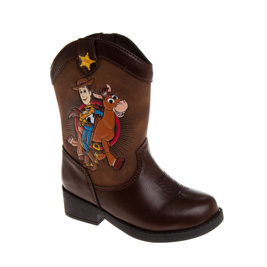 Toy Story Cowboy Boots for Boys / Fun SlipOn Western Comfort Design (Toddler)