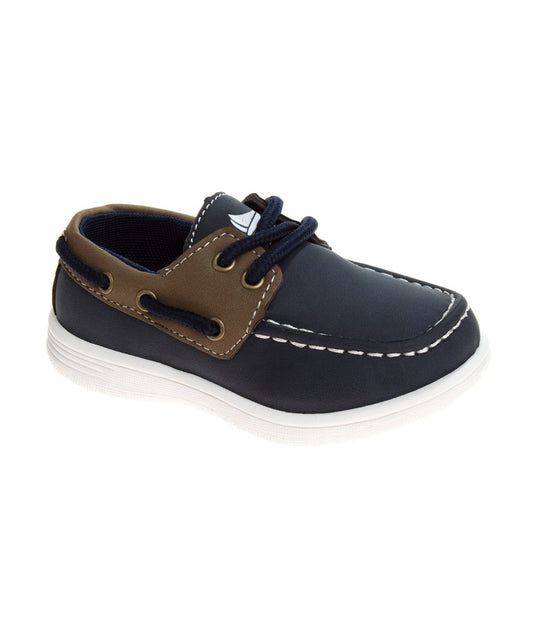 Sail POST Boat Shoes Boys' Classic Boat Shoe Casual Style Easy On/Off Comfort Fit Durable (Toddler)