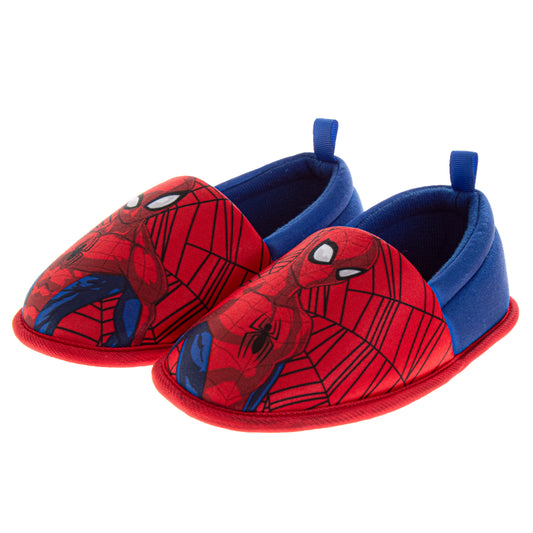 Marvel Spiderman Boys Slippers The Amazing Spidey House Shoes Indoor Cozy Plush Slippers Size Toddlers
