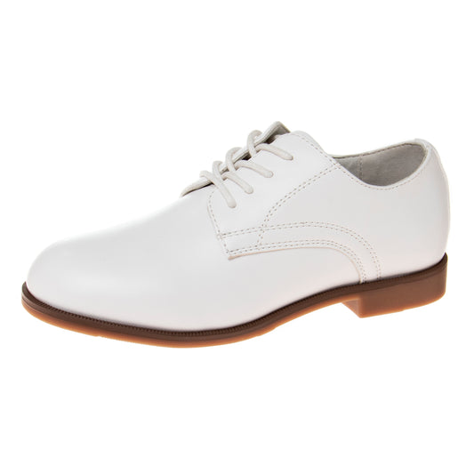 Josmo White Classic Dress Shoes Boys' LaceUp Closure Formal Wear Stylish Elegant Comfort Fit (Little Kid)
