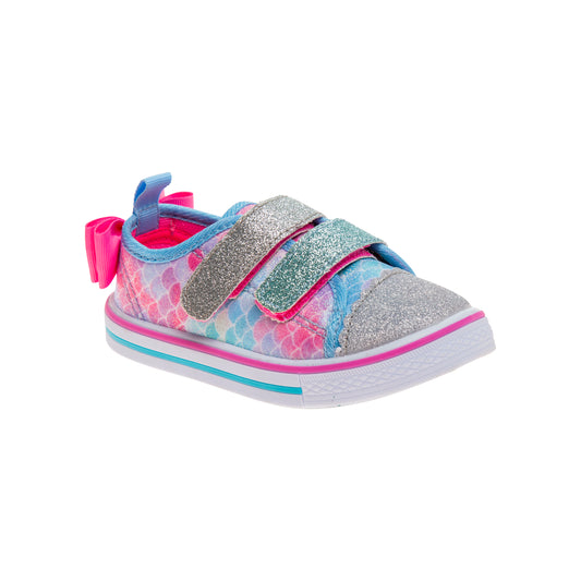 Laura Ashley Toddler Girls' Canvas Sneakers Stylish and Comfortable Footwear (Toddler)