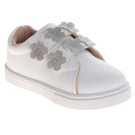 Laura Ashley Girls' Toddler Sneakers Casual, Lightweight, and Comfortable Everyday Shoes (Toddler)