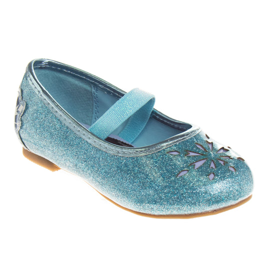 Girls Frozen Mary Jane Flats - Dress up Slip-on Shoes (Toddler)