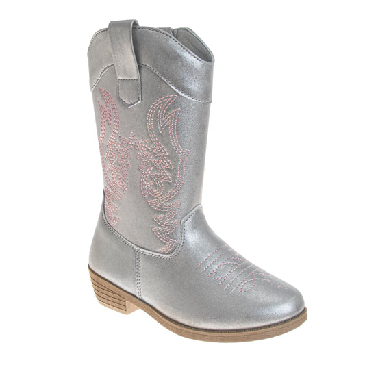 Kensie Girl Cowgirl Western Boots Girls' Stylish Fashion Forward Western Style Durable Comfort Fit (Little Kid / Big Kid)