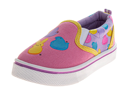 Peeps Canvas Sneakers for Girls - Durable Casual Breathable Fashion Lace-Up (Little Kid/Big Kid)