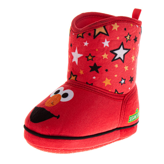 Sesame Street Elmo and Cookie Kids' Boots Warm, Fuzzy, and Fun SlipOn Styles (Toddler)