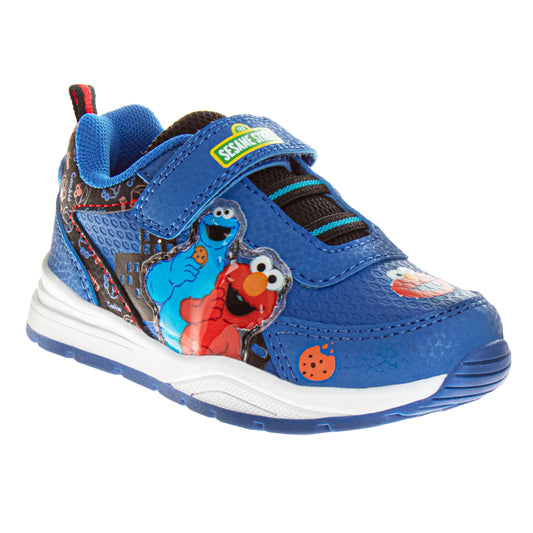 Sesame Street Boys/Girls Cookie Monster & Elmo Hook and Loop Fashion Sneaker (Toddlers)