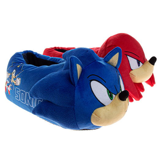 SEGA Sonic the Hedgehog Kids' Slippers Lightweight, Plush, and Warm House Shoes (Little Kid / Big Kid)
