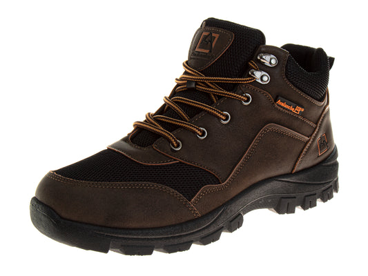 Avalanche Rugged Hiker Boots for Men Leather HeavyDuty MultiTerrain Workwear Style (Adult)