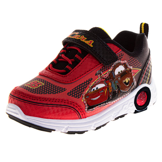 Cars Boys Light-Up Sneakers with Hook and Loop Closure (Little Kid)