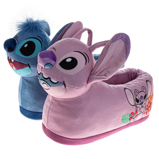 Disney Lilo and Stitch Slippers for Girls - Stitch Plush Warm Soft Aline Comfy Lightweight House Shoes