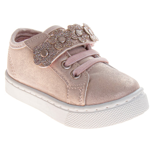 Laura Ashley Girls' Sneakers Casual, Lightweight, and Comfortable Everyday Shoes (Toddler)