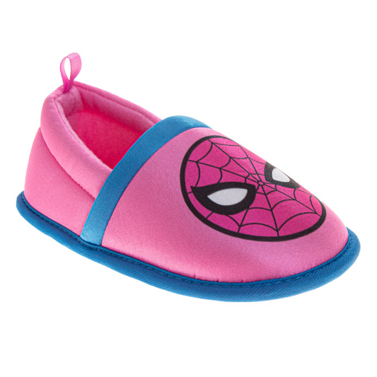 Marvel Spiderman Kids' Slippers Cozy, Plush, and Fun House Footwear (Toddler / Little Kid)