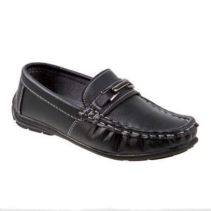 Josmo Boys’ Shoes: Stylish Casual Leatherette Moccasin Driving Loafers ( Toddler / Little Kids)