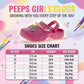 Peeps Girls'Clogs - Lightweight Comfort Casual Dual Size (Little Kids/ Big Kids)