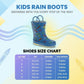 Crayola™ Kids Crayon Print Rain Boots Waterproof Pull On Rubber Boots with Easy Carry Handles  (Toddler/Little Kids)