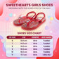 Sweethearts Girls Shoes, Girls Flip Flops, Thong Sandals - Kids Summer Beach & Pool Shoes, Slip On Red and White (Toddler/Little Kid)