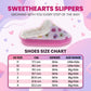 Sweethearts Conversation Hearts Slippers Girls  Cozy Furry Comfort Soft Plush Warm Lined Indoor Wear (Little Kid / Big Kid)