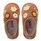 Josmo Kids' Cozy Plush Slip-On House Slippers, Fun Patch Indoor Outdoor Slippers (Toddler)
