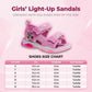 Disney Minnie Mouse Girls' Light-Up Sandals - Fun, Colorful, and Comfortable Footwear (Toddler – Little Kid)
