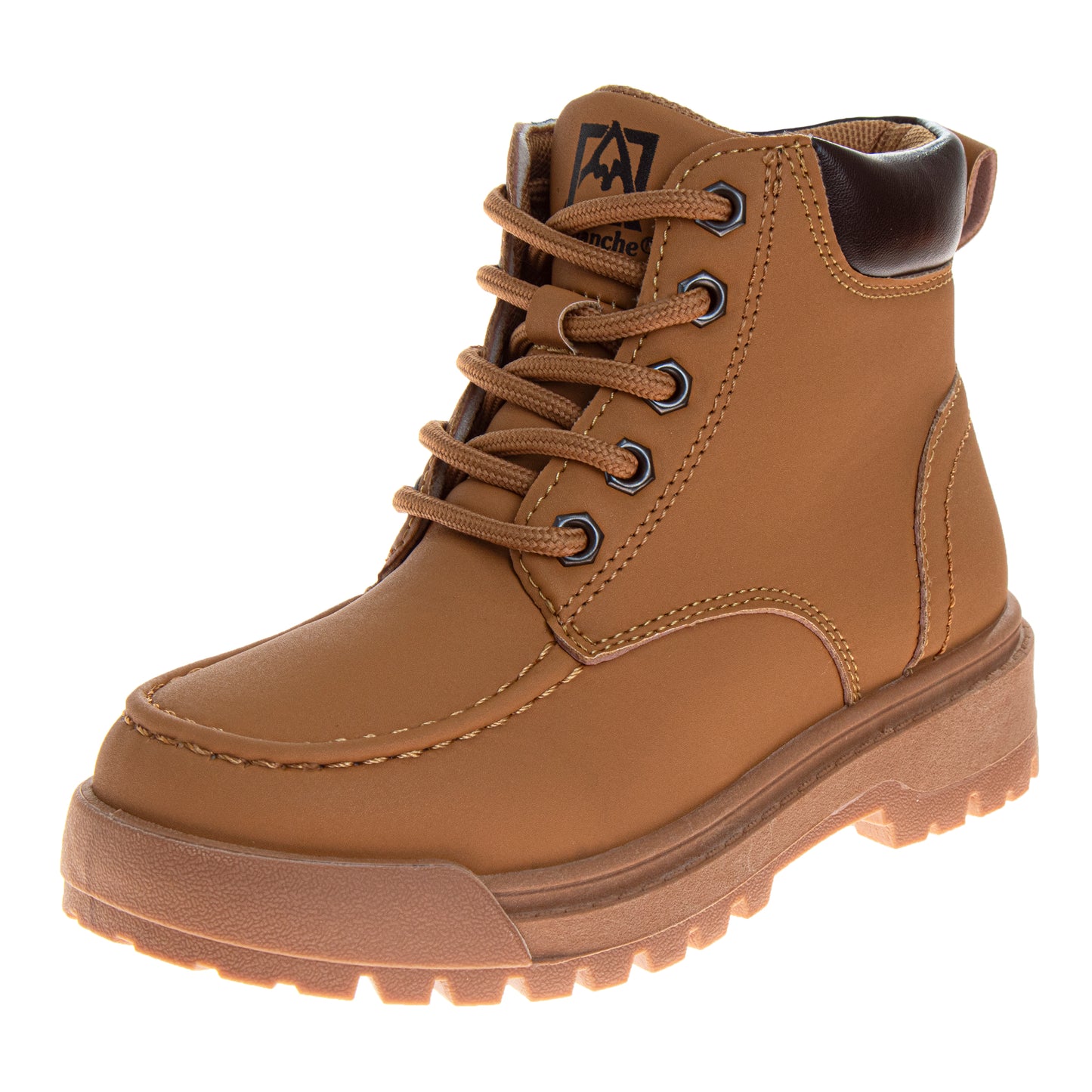 Avalanche Boys' Lace-Up Work Boots Durable Rugged Outdoor Hiking Boots with High-Traction Sole (Little Kid / Big Kid)