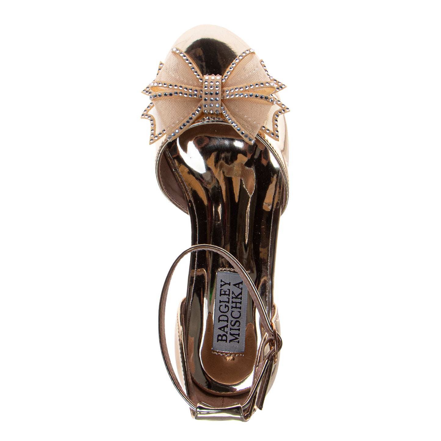 Badgley Mischka Girls Block Heel Dress Shoes with Embellished Bow (Little Kidâ€“Big Kid)