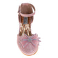 Badgley Mischka Girls Block Heel Dress Shoes with Embellished Bow (Little Kidâ€“Big Kid)