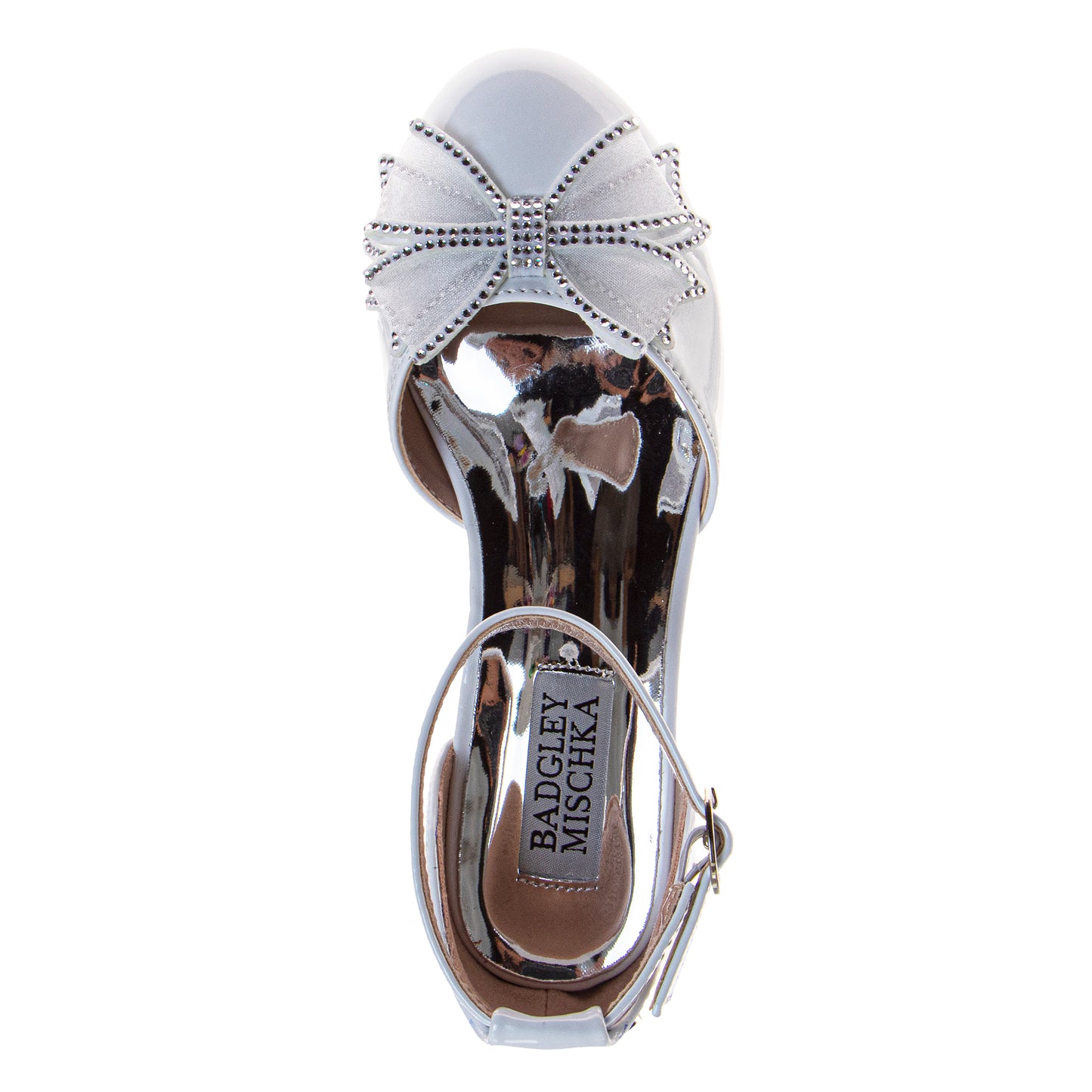 Badgley Mischka Girls Block Heel Dress Shoes with Embellished Bow (Little Kidâ€“Big Kid)