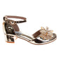 Badgley Mischka Girls Block Heel Dress Shoes with Embellished Bow (Little Kidâ€“Big Kid)