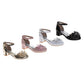 Badgley Mischka Girls Block Heel Dress Shoes with Embellished Bow (Little Kidâ€“Big Kid)