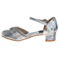 Badgley Mischka Low Heeled Dress Shoes Girls'  Elegant Stylish Formal Wear Comfort Heel Sparkle Detail (Little Kid / Big Kid)