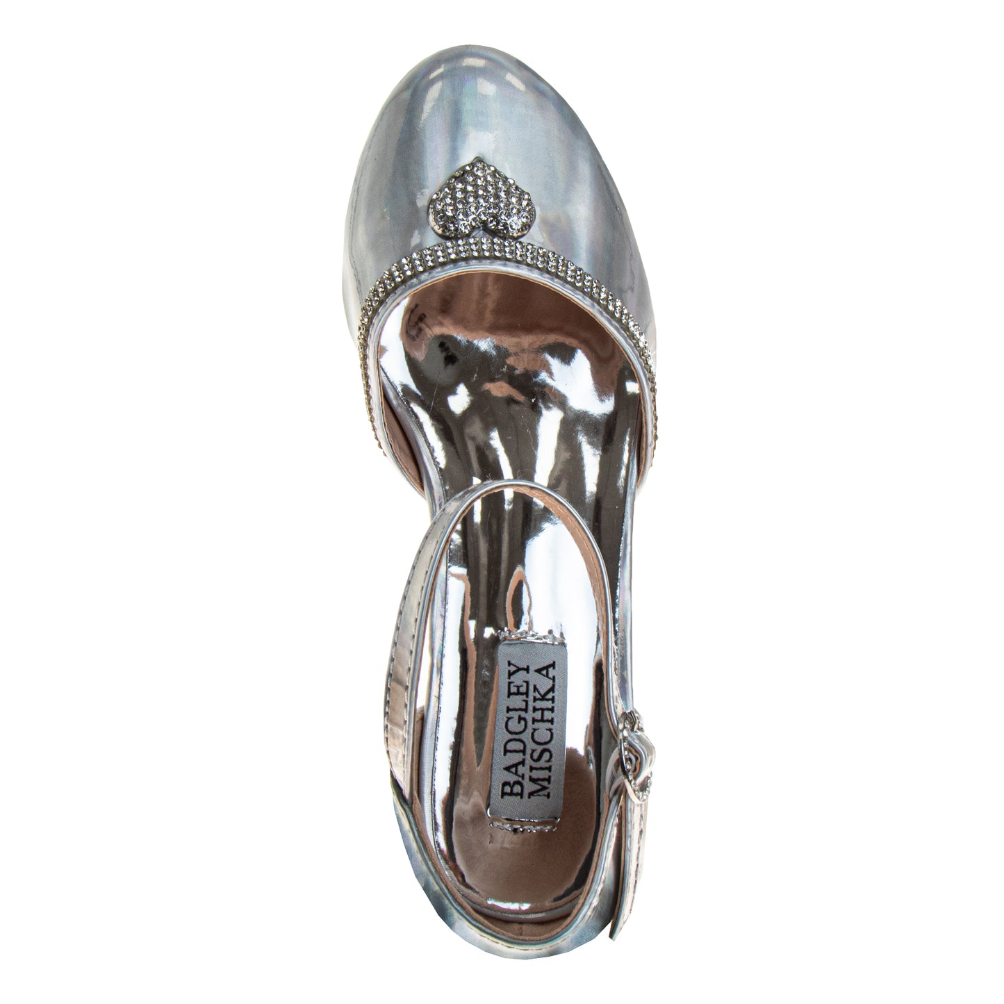 Badgley Mischka Low Heeled Dress Shoes Girls'  Elegant Stylish Formal Wear Comfort Heel Sparkle Detail (Little Kid / Big Kid)