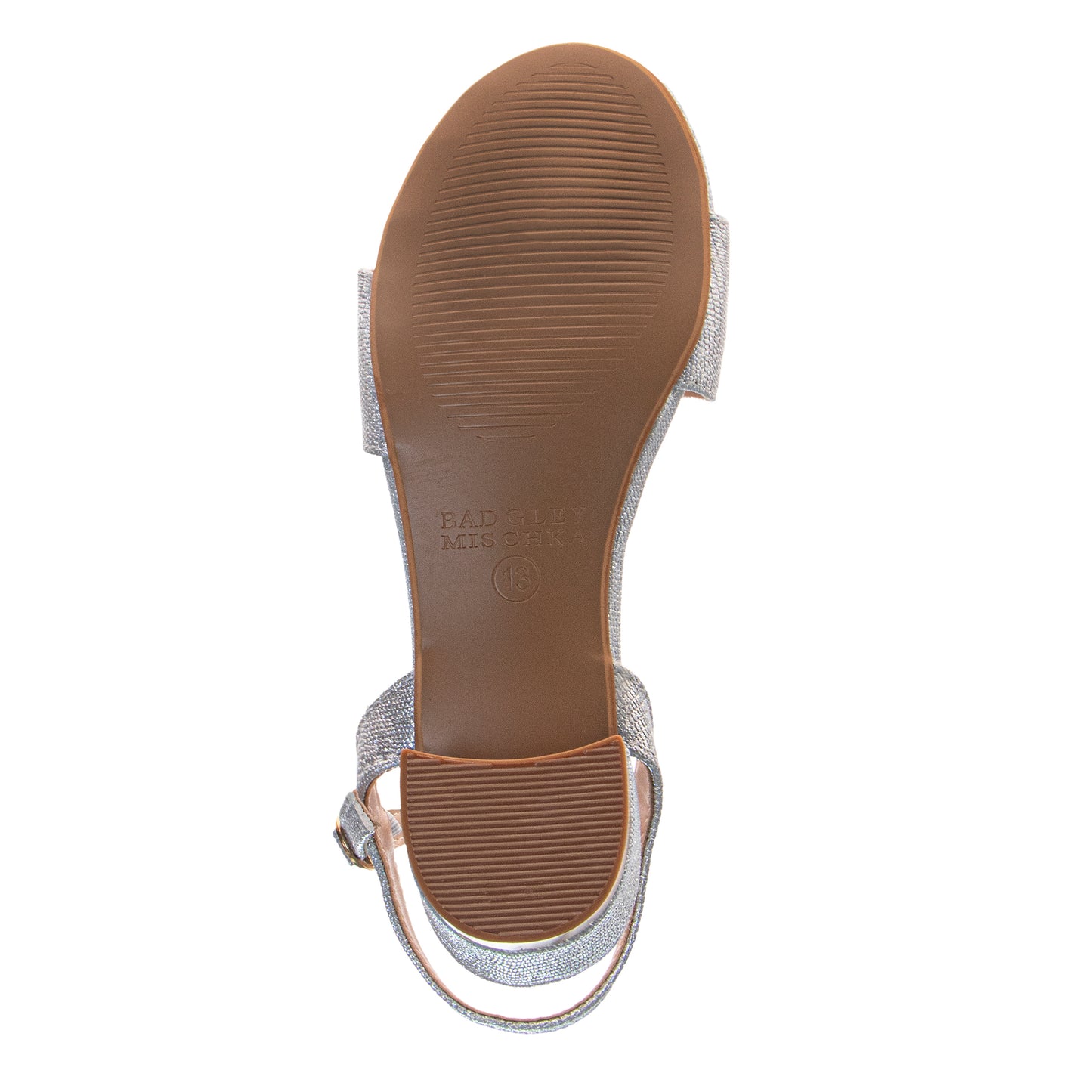 Badgley Mischka Dress Sandals for Girls  Rhinestone Ankle Strap Formal (Little Kids / Big Kids)