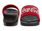 Coca-Cola Men's Classic Logo Slide Sandals, Comfortable Pool, Beach, Shower, and Everyday Slides