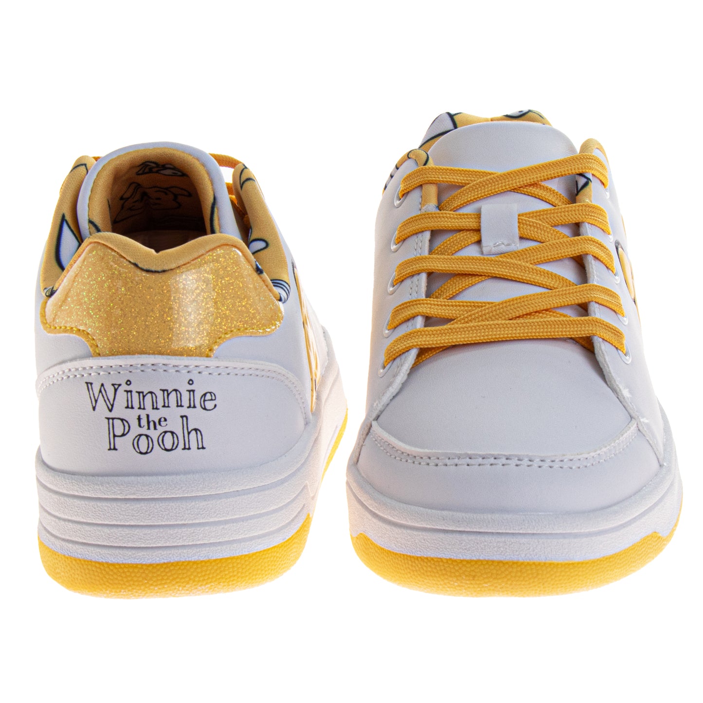 Disney Winnie the Pooh Women's Lace-Up Sneakers, Lightweight Casual Walking Shoes Featuring Winnie the Pooh (Adults)