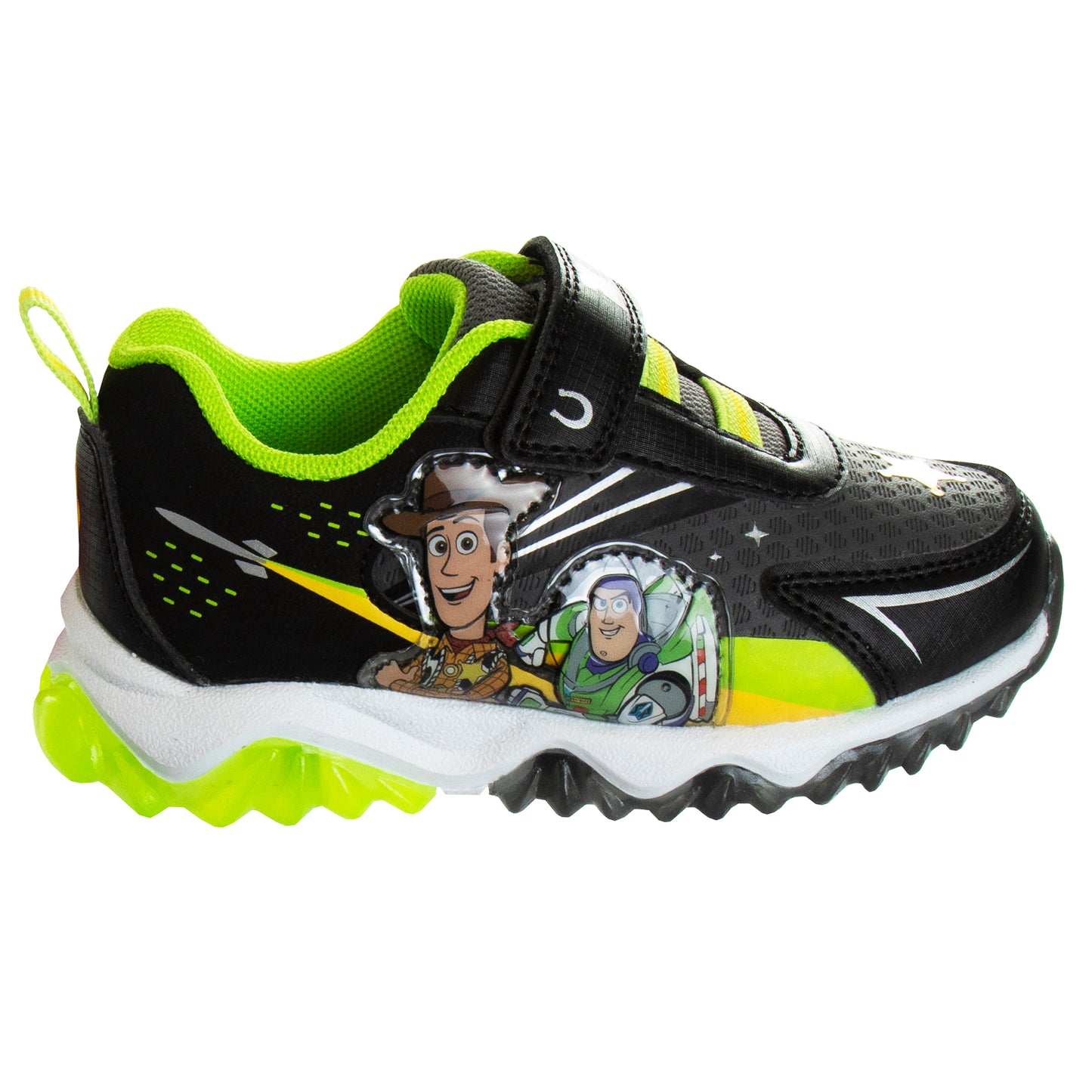 Disney Pixar Toy Story Light-Up Sneakers Boys - Flashing Athletic Running Active Wear Durable Tread (Toddler/Little Kid)