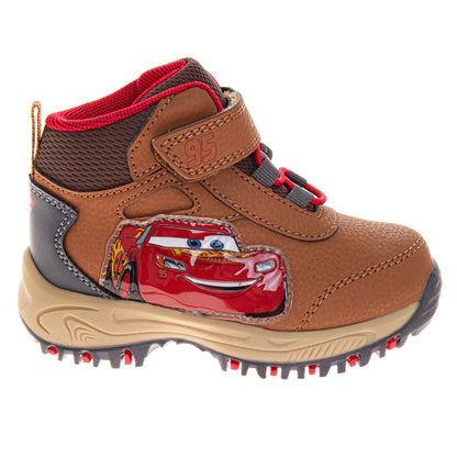 Disney Pixar Cars Lightning McQueen Boys' Casual Boots - Stylish, Comfortable, and Fun Footwear (Toddler – Little Kid)