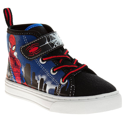 Marvel Spider-Man Boys' High Top Sneakers. (Toddler/Little Kids)